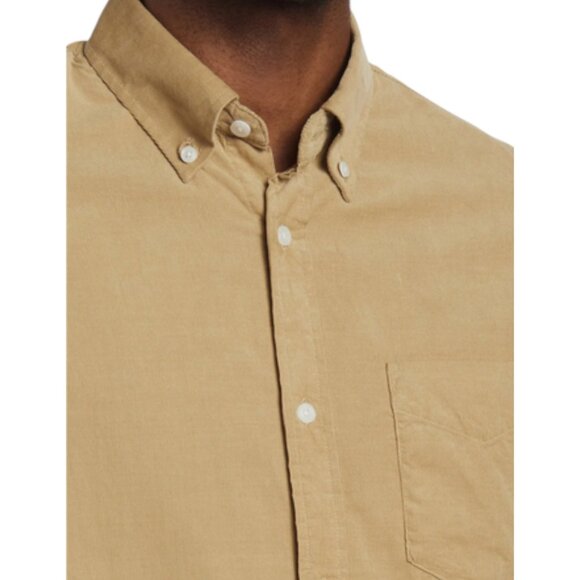 NN07 Leon 5723 Corduroy Button-Down Shirt Men's S -Khaki - Picture 2 of 12